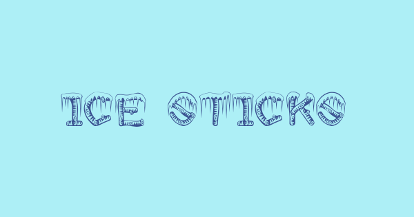 Ice Sticks font thumb